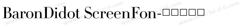 BaronDidot ScreenFon字体转换